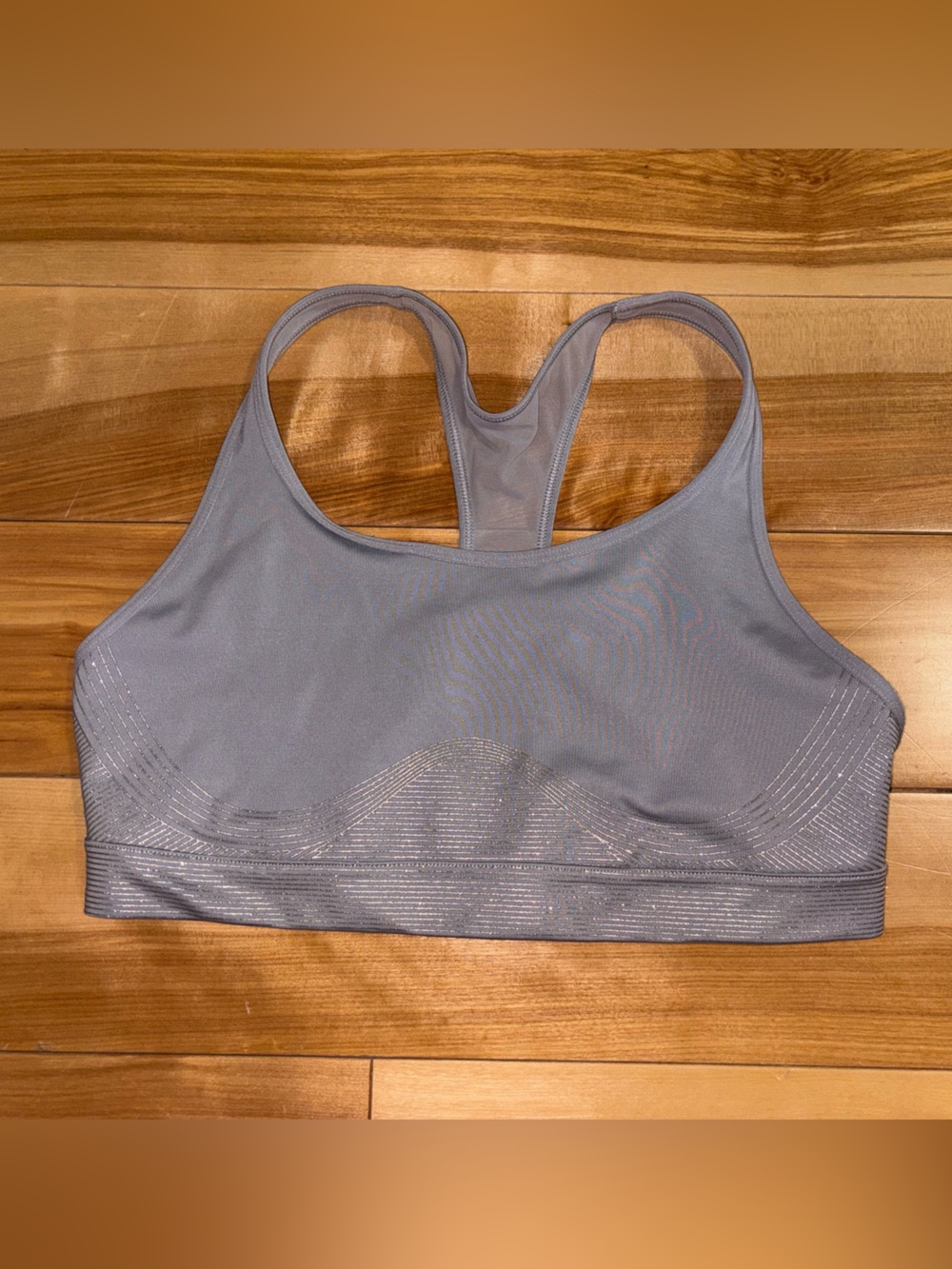 Victoria's Secret Gray Racerback Seamless Sports Bra